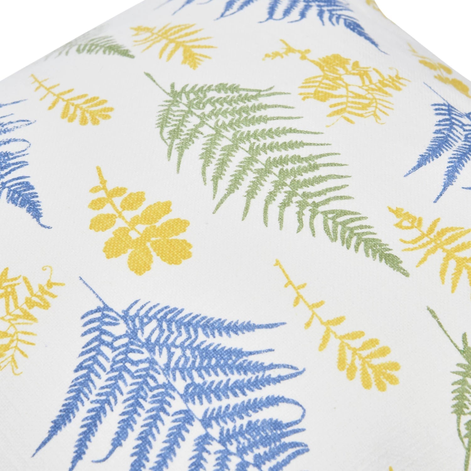 16" Cotton Pillow with Botanical Print & Tassels - Rivieratowel