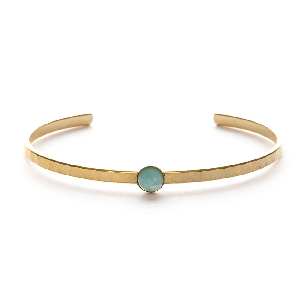 Round Stone Cuffs