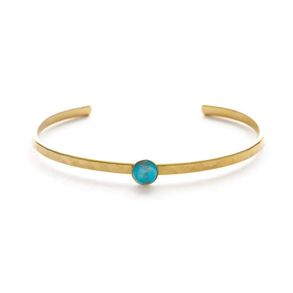 Round Stone Cuffs