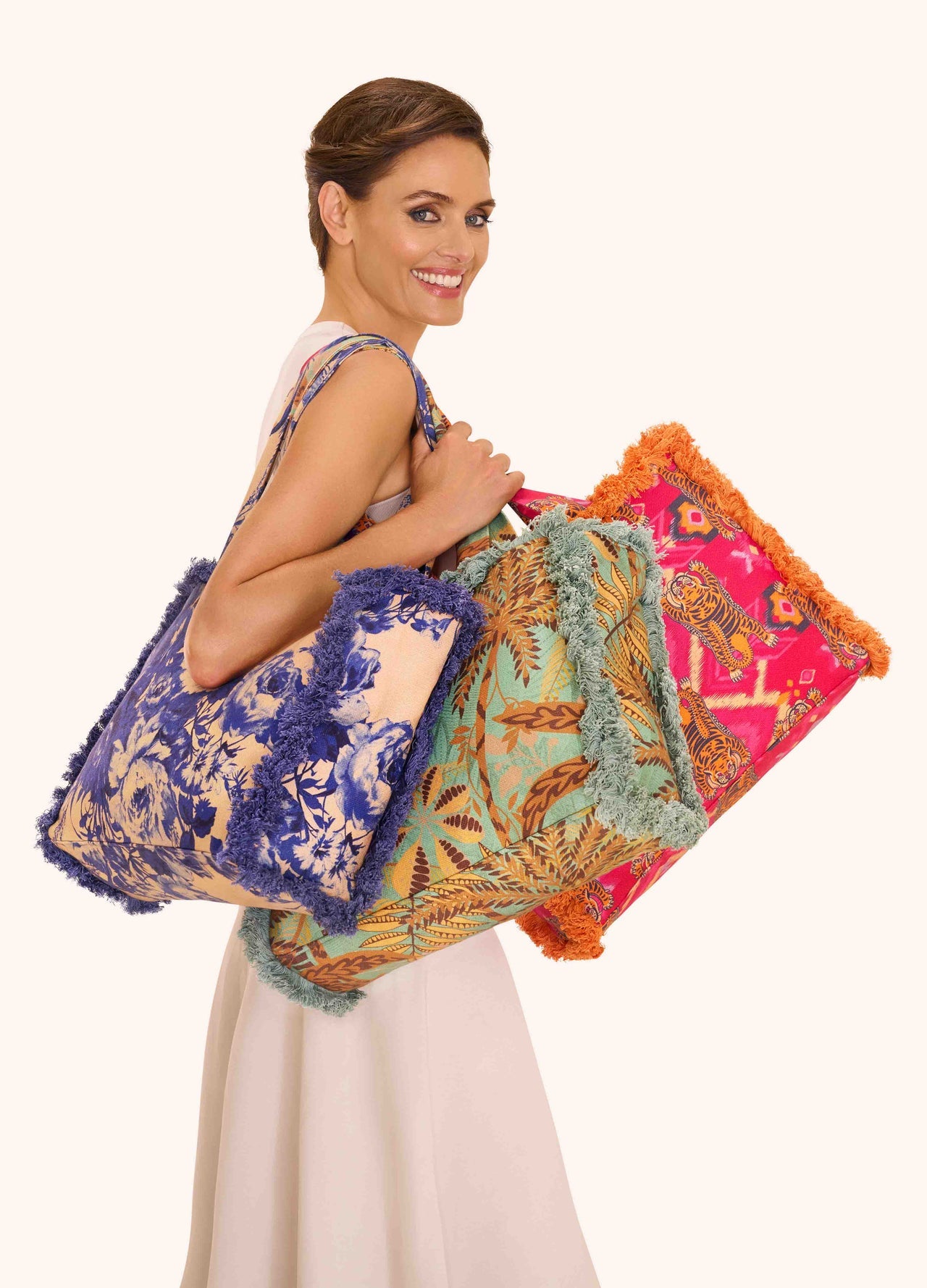 Fringed Box Tote Bag