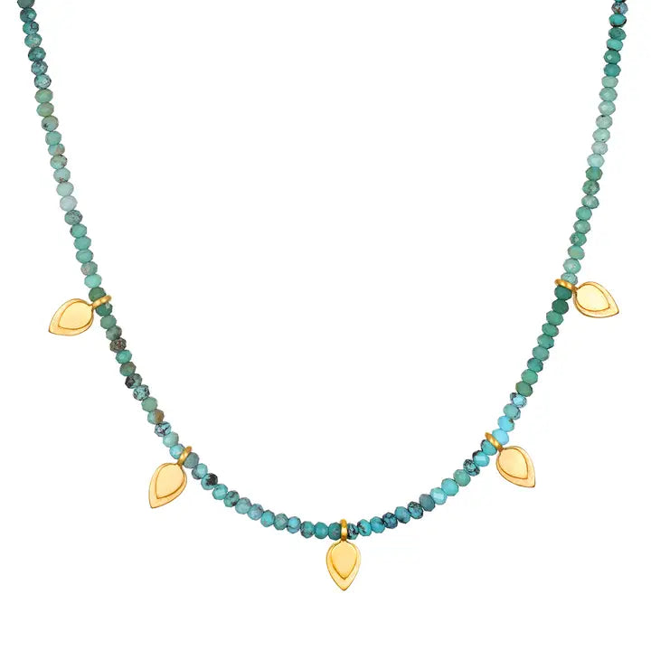 Emerging Hope Turquoise Petal Choker