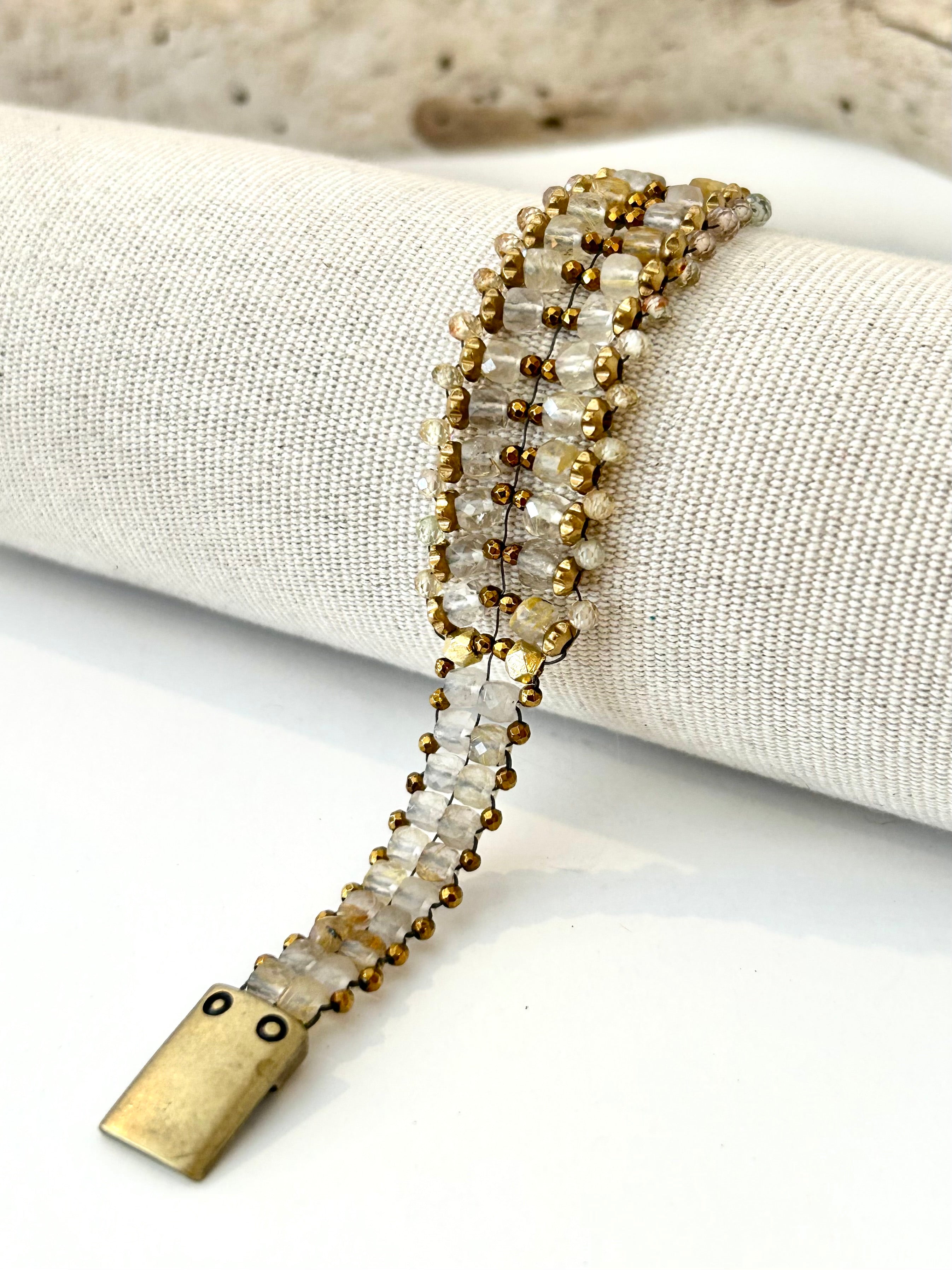 Quartz & Zircon Bracelet