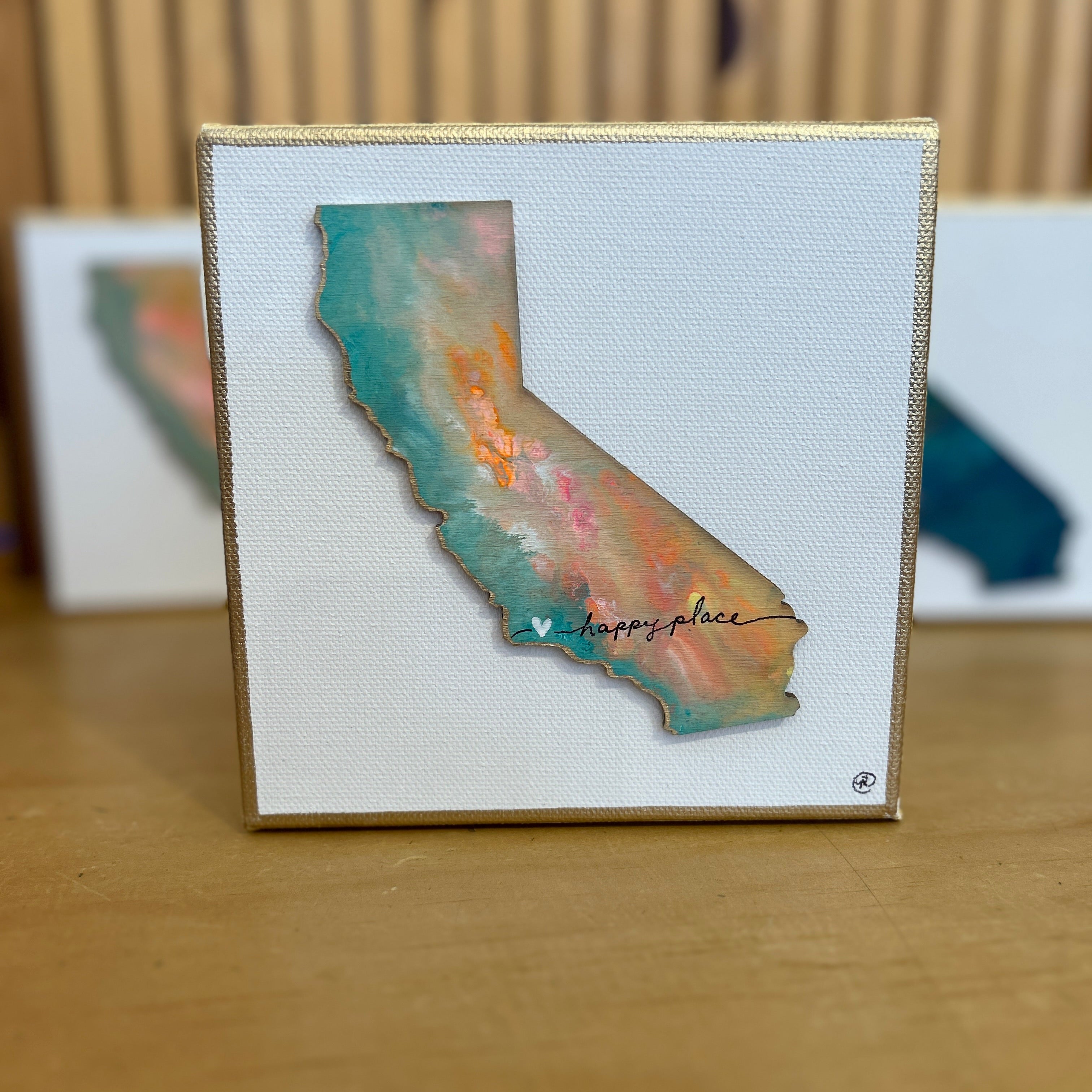 CA Map Canvas Art