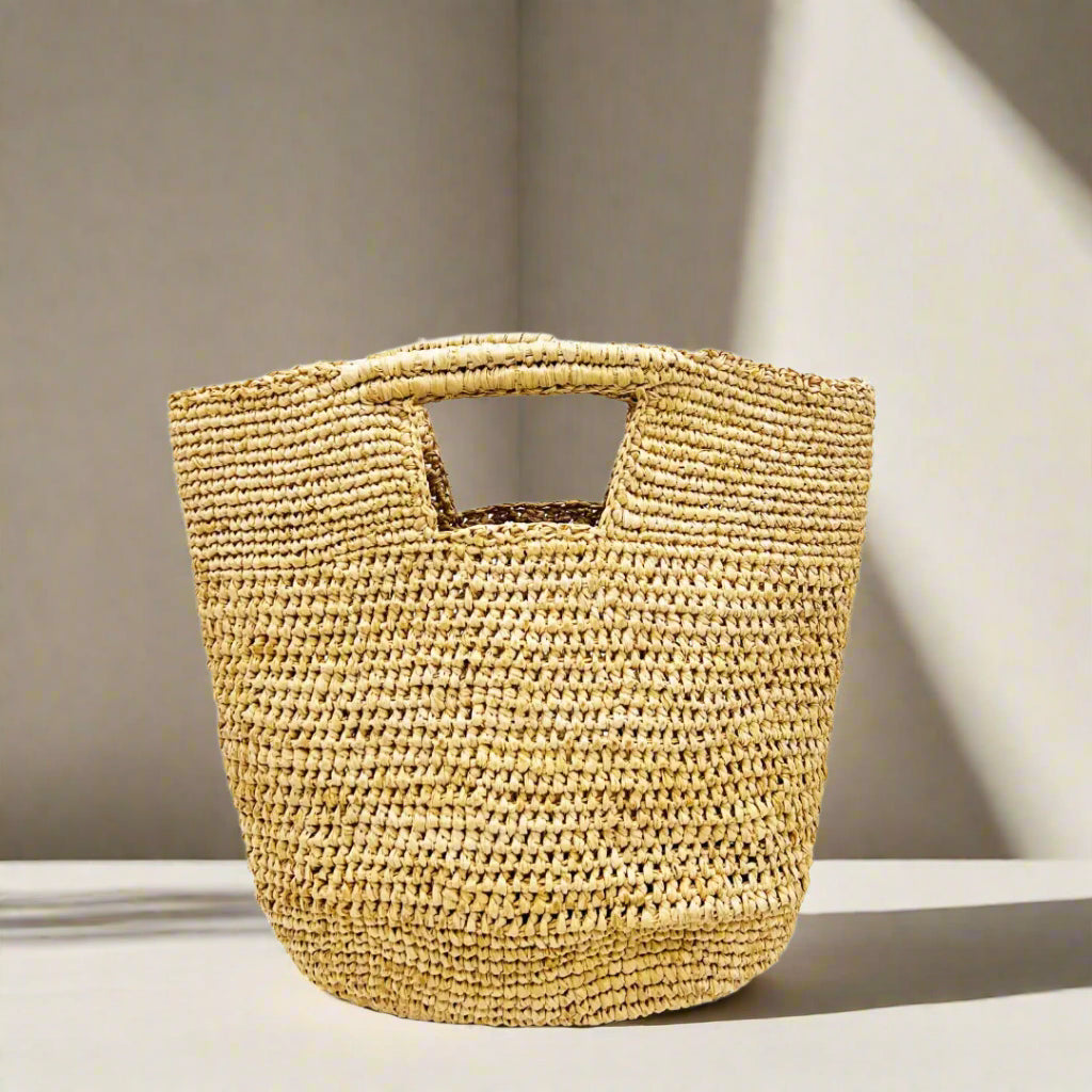 Mini Concon Crochet Straw Basket