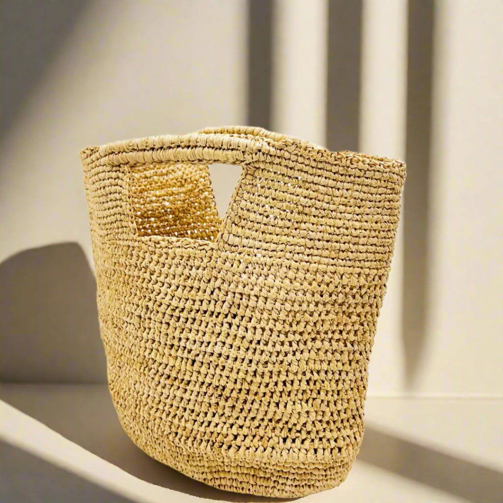Mini Concon Crochet Straw Basket