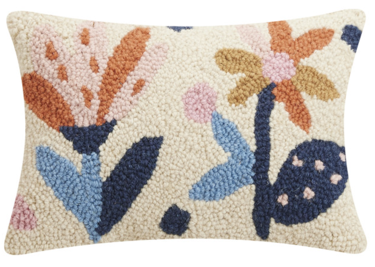 Two Flowers Small Hook Pillow