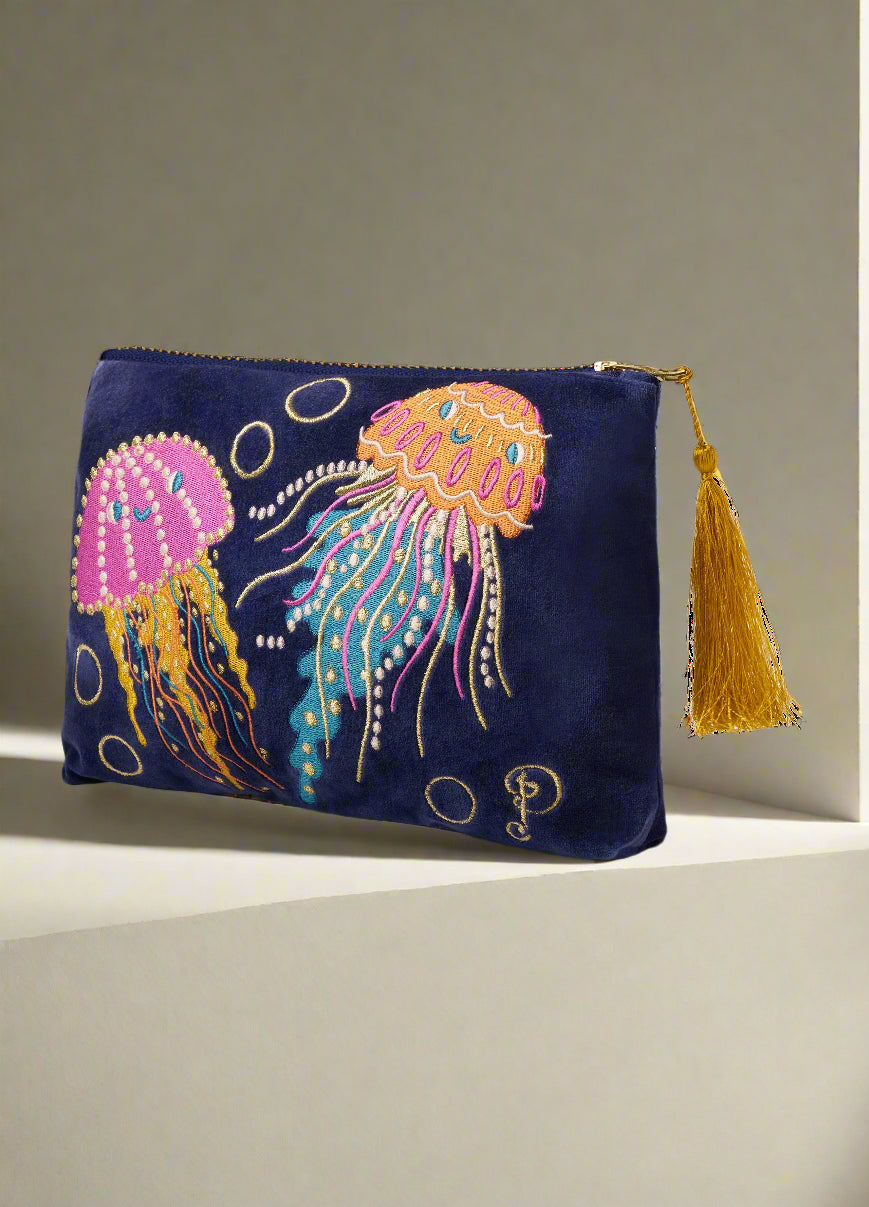 Velvet Zip Pouch