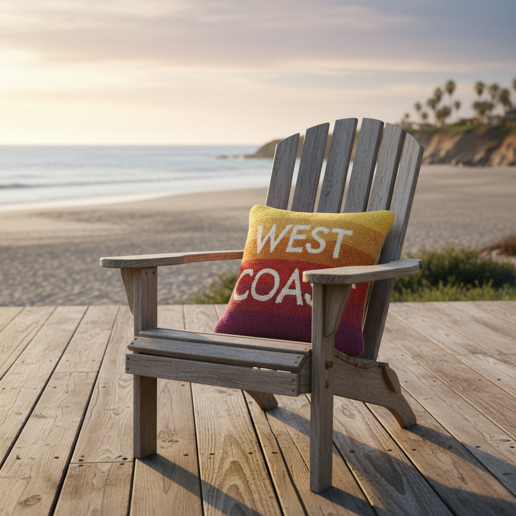 West Coast Hook Pillow