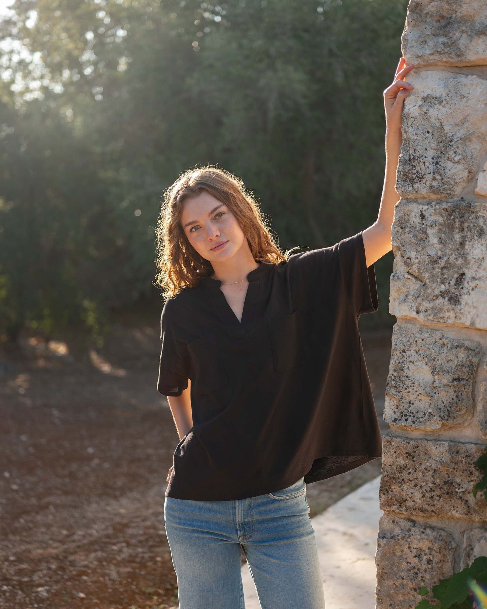 Amelia Pocket Tee - Rivieratowel