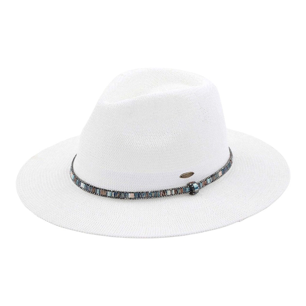 Beaded Panama Hat - Rivieratowel