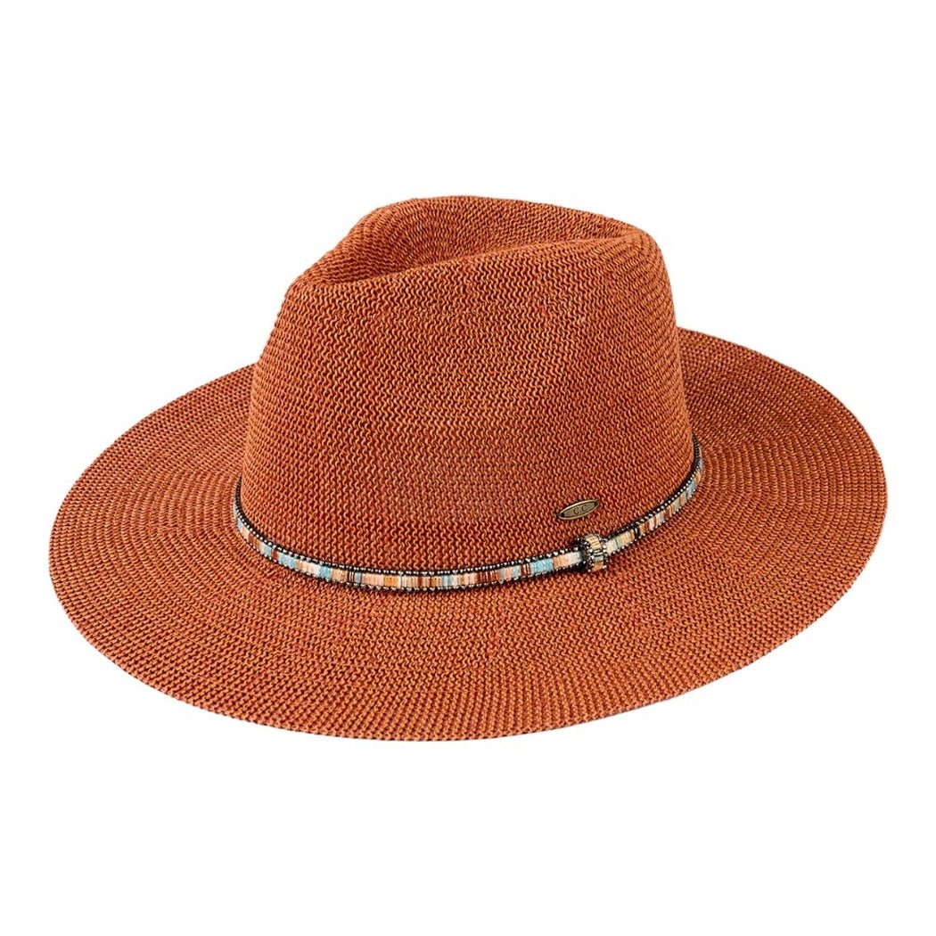 Beaded Panama Hat - Rivieratowel