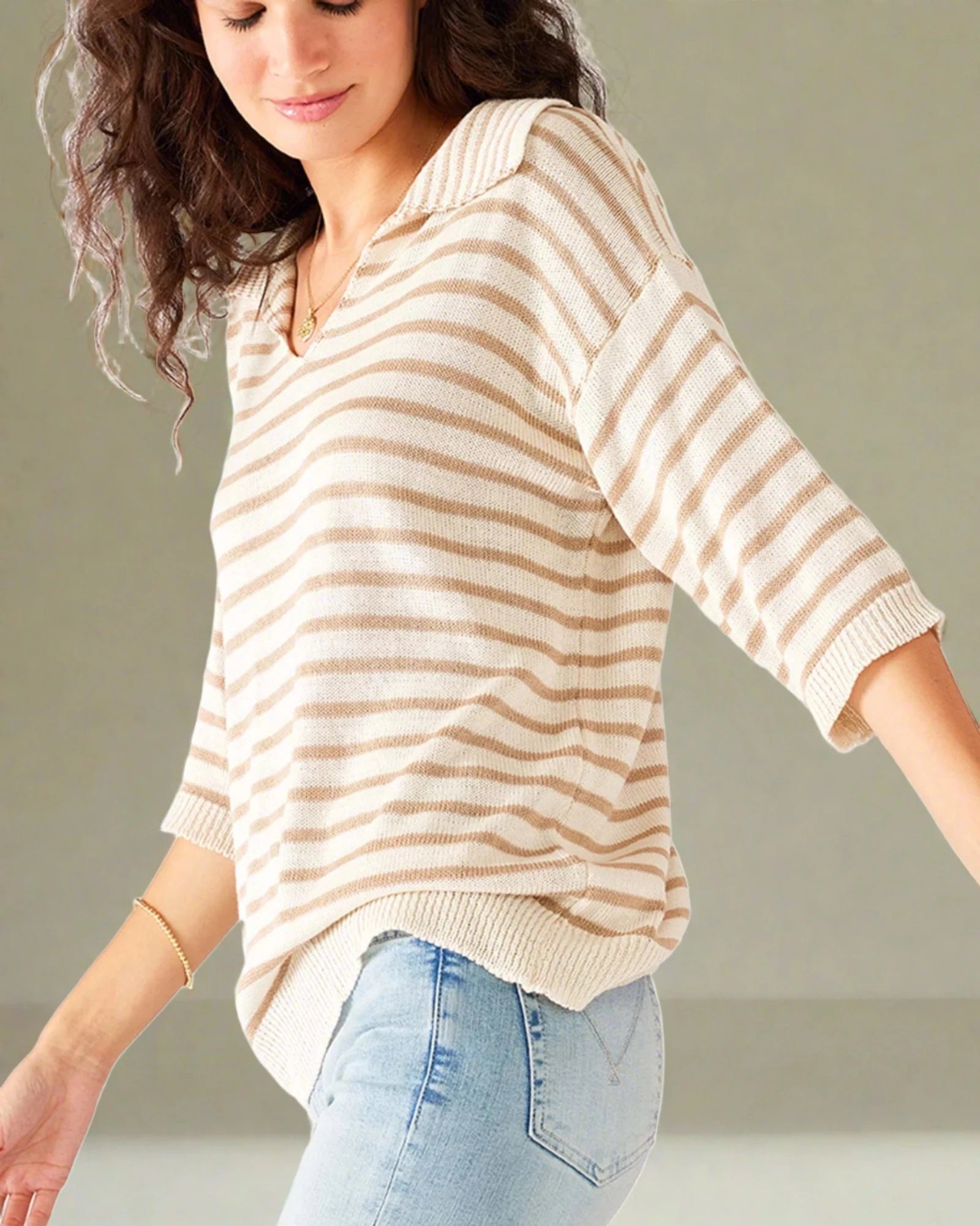 Breton Polo Sweater - Rivieratowel