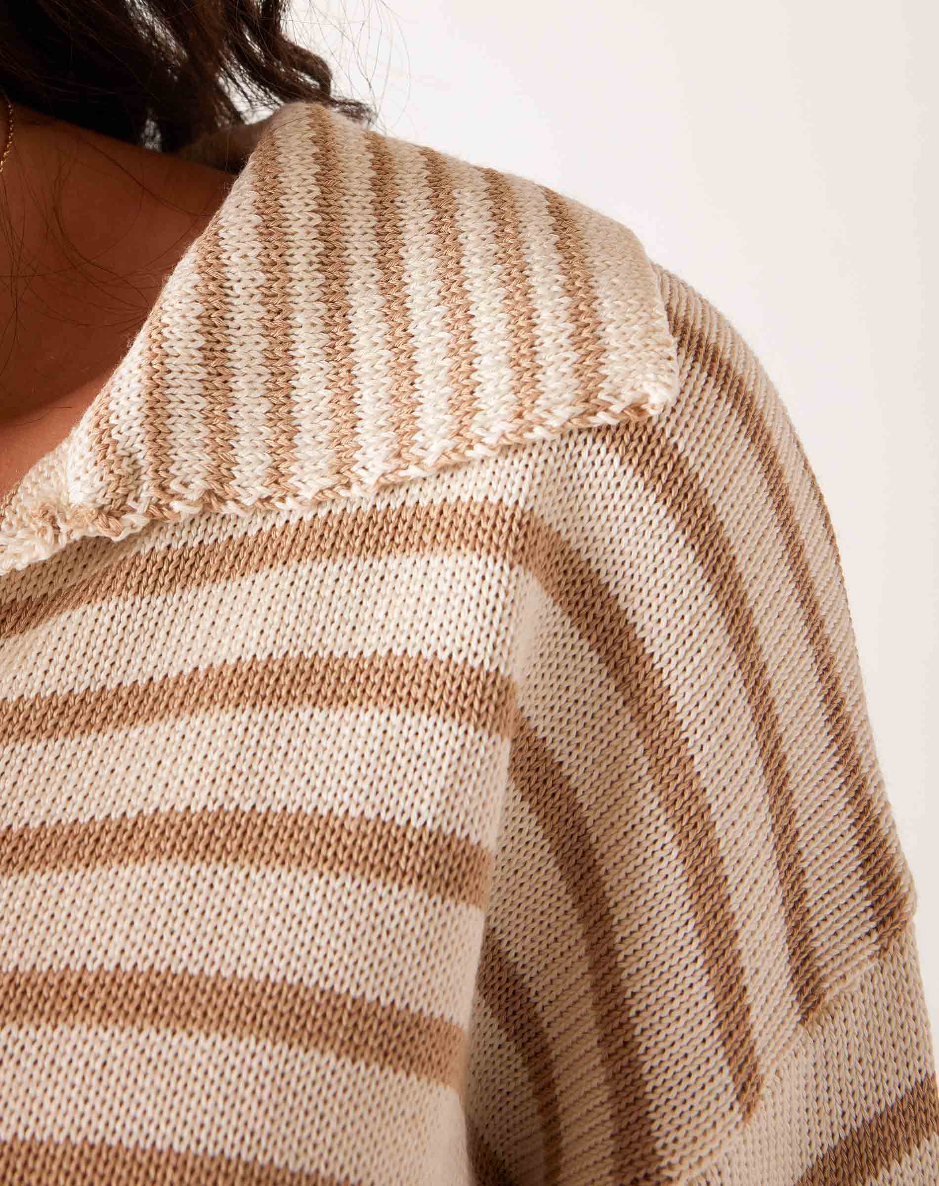 Breton Polo Sweater - Rivieratowel
