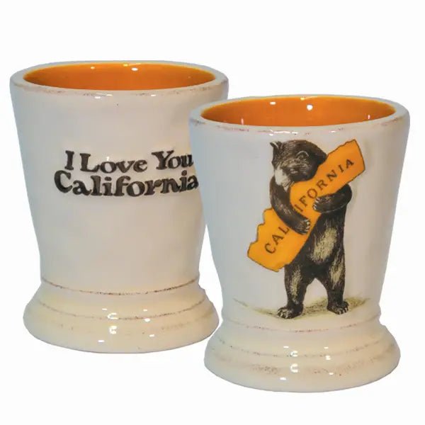 Ca Bear Hug Ceramic Shot Glass - Rivieratowel