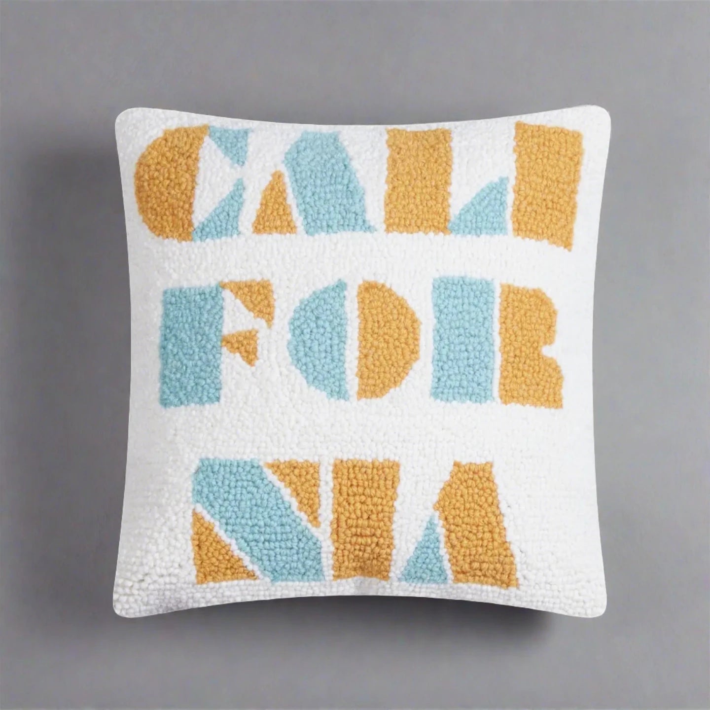 California Deco Font Hook Pillow - Rivieratowel