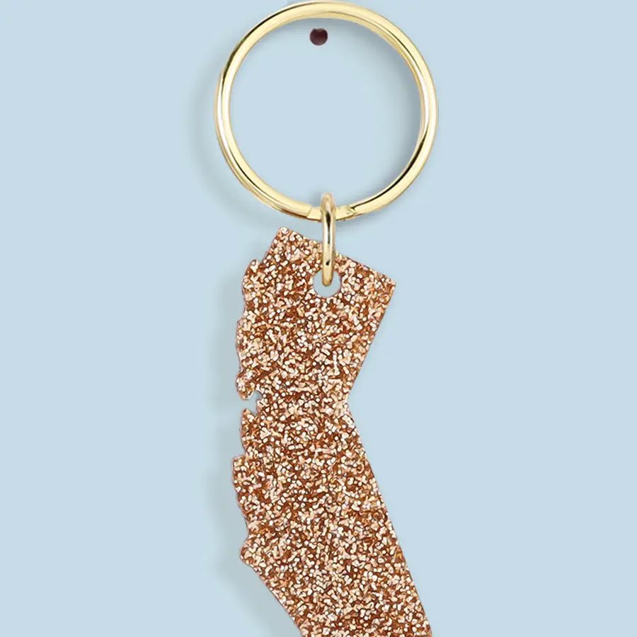 California Glitter Keychain - Rivieratowel