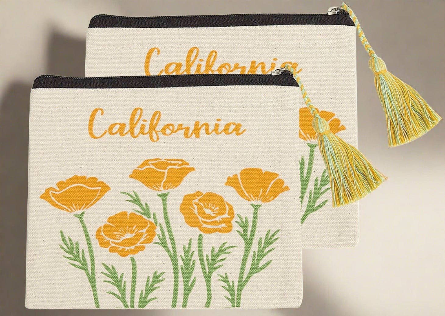 California Poppy Pouch - Rivieratowel
