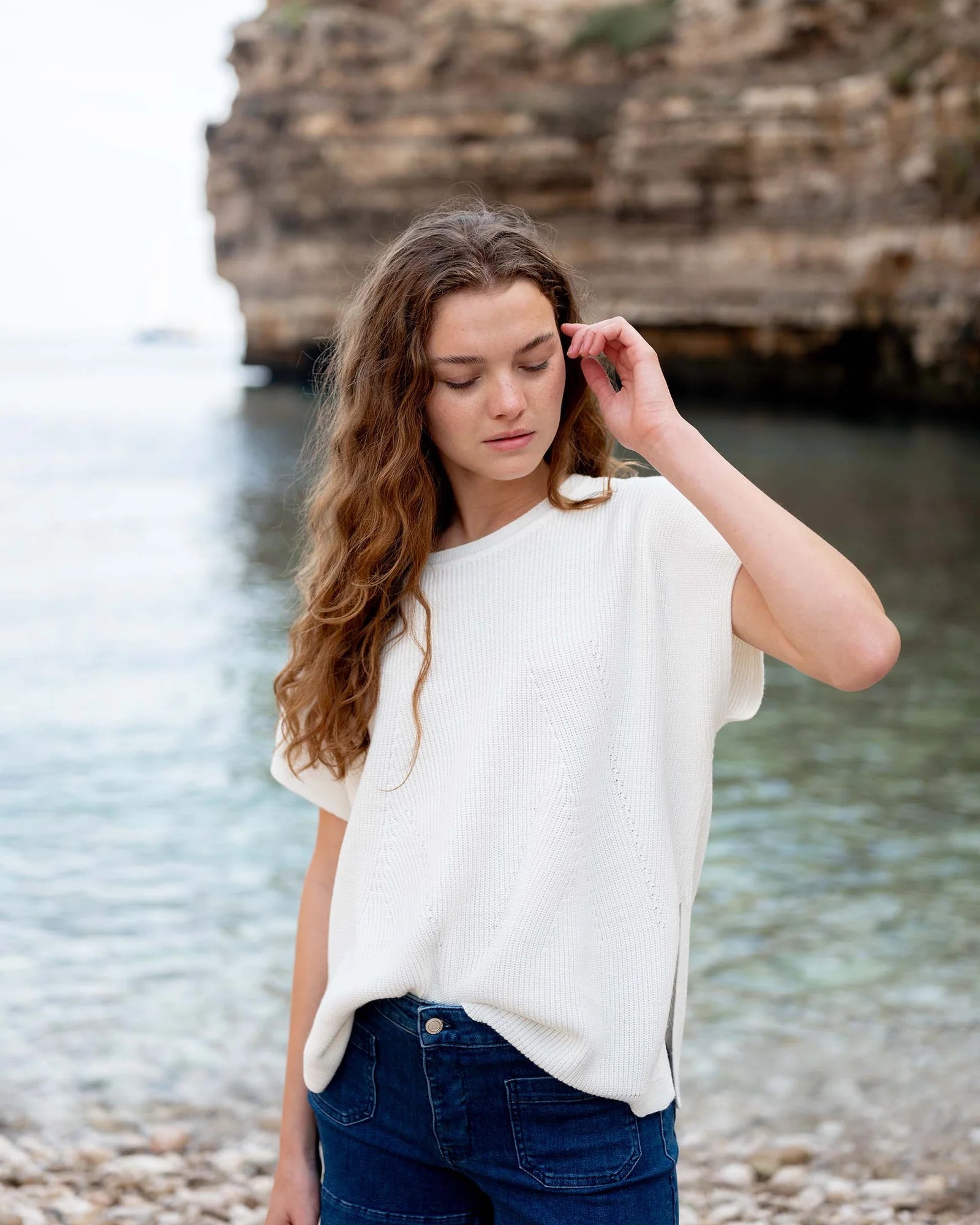 Camden Short Sleeve Sweater - Rivieratowel