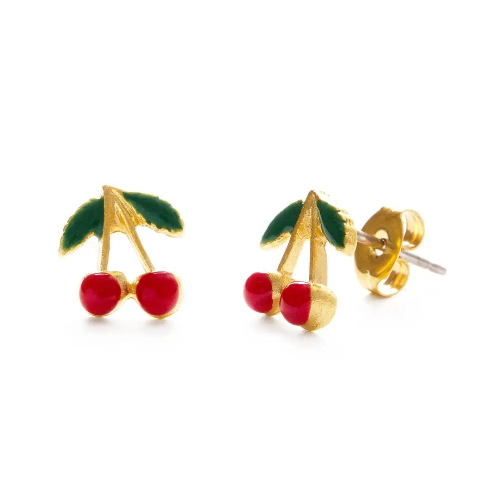 Cherry Stud Earrings - Rivieratowel