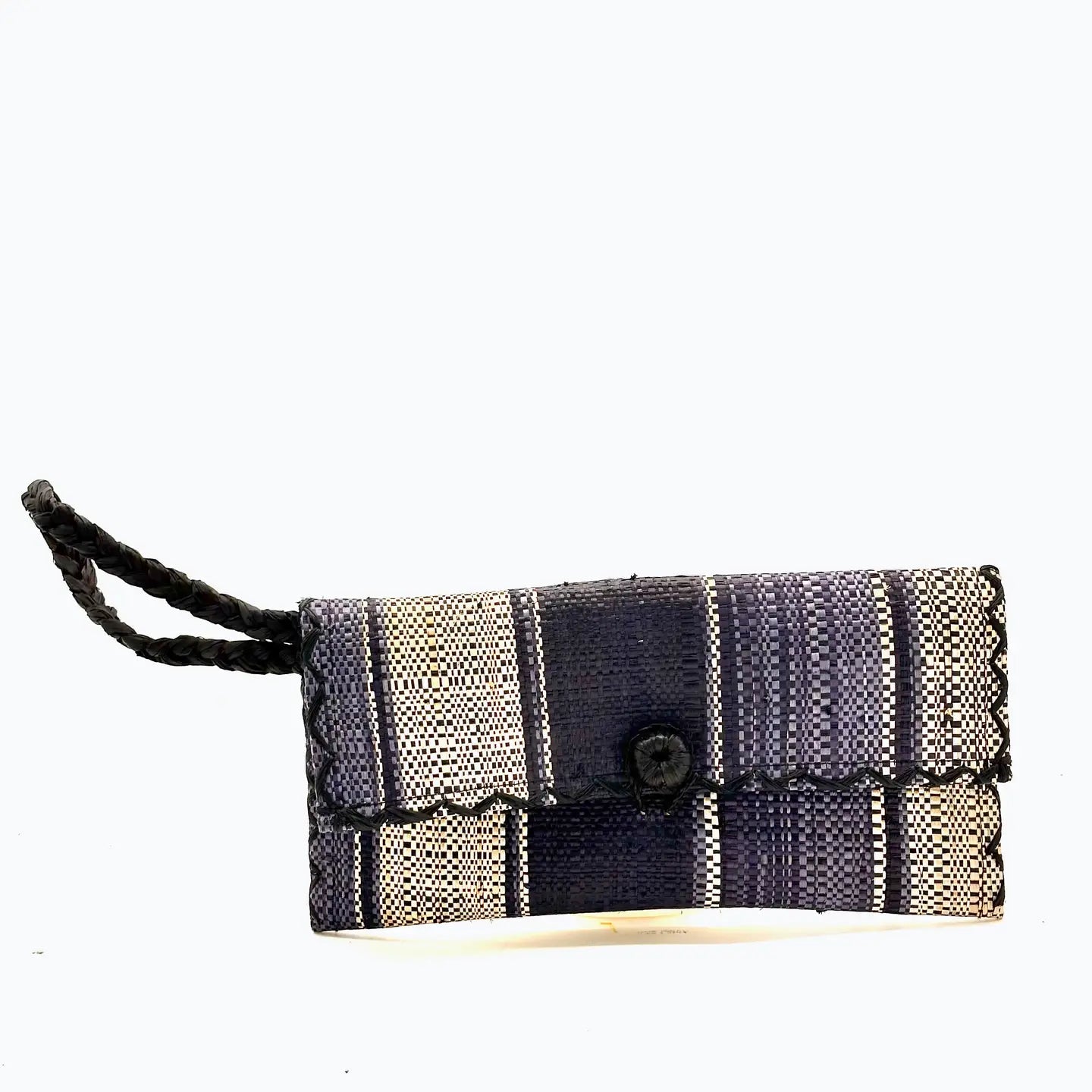 Chichi Straw Clutch Wristlet Bag - Rivieratowel