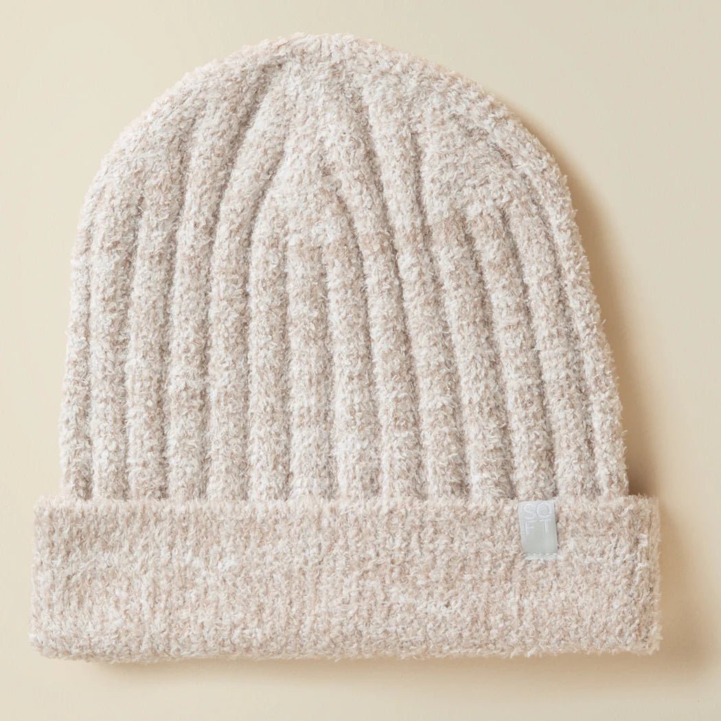 Chunky Rib Marshmallow Beanie - Rivieratowel