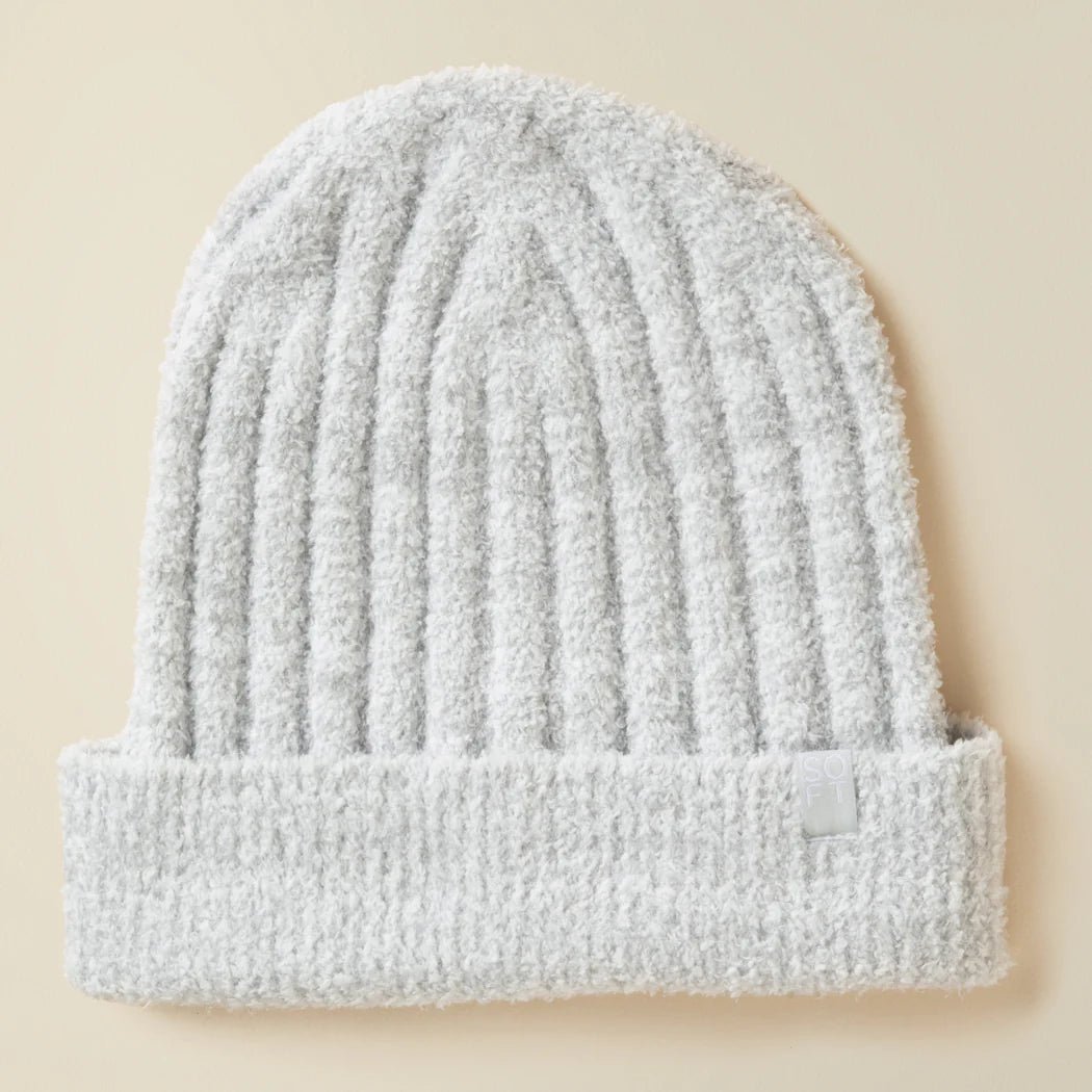 Chunky Rib Marshmallow Beanie - Rivieratowel
