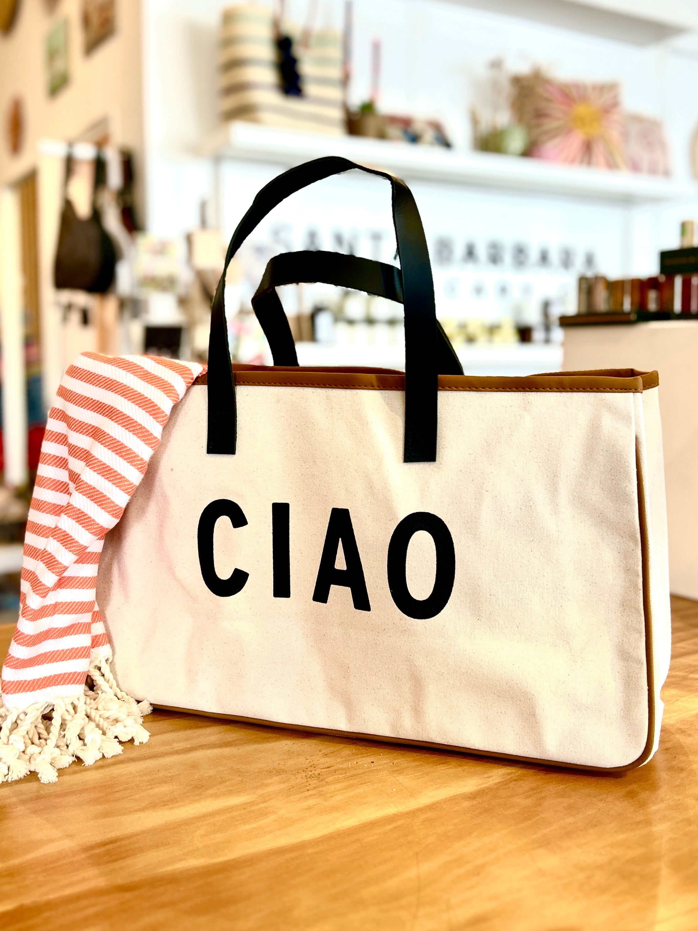 Ciao Canvas Tote - Rivieratowel