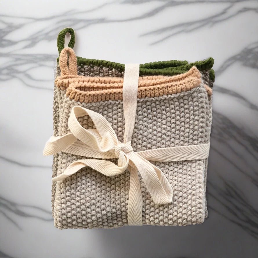 Cotton Knit Dish Towel Set of 2 - Rivieratowel