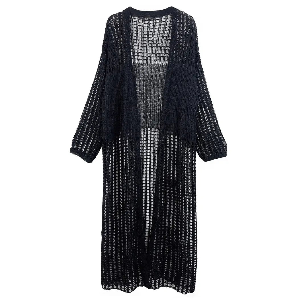 Crochet Long Cardigan - Rivieratowel