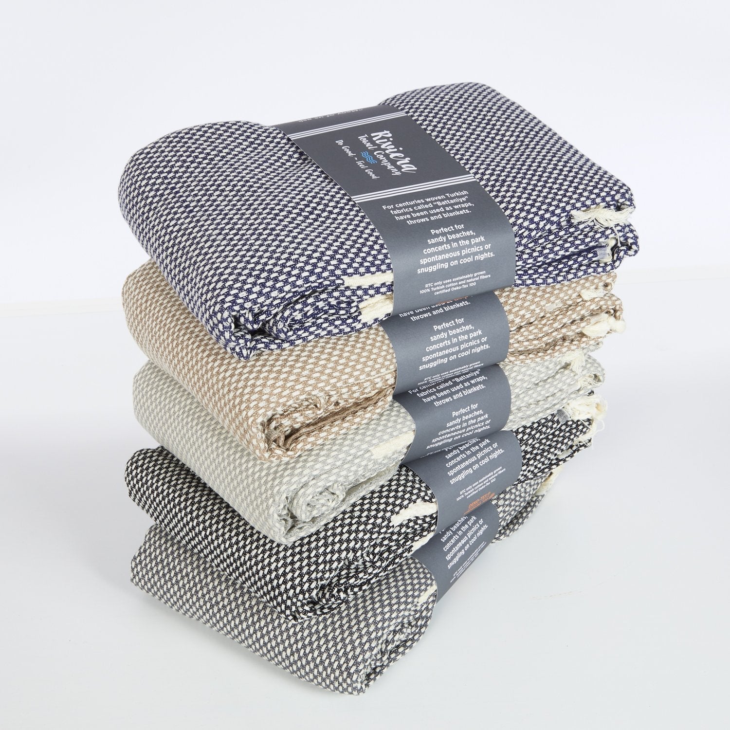 Cross Hatch Warm Woven Blankets - Rivieratowel