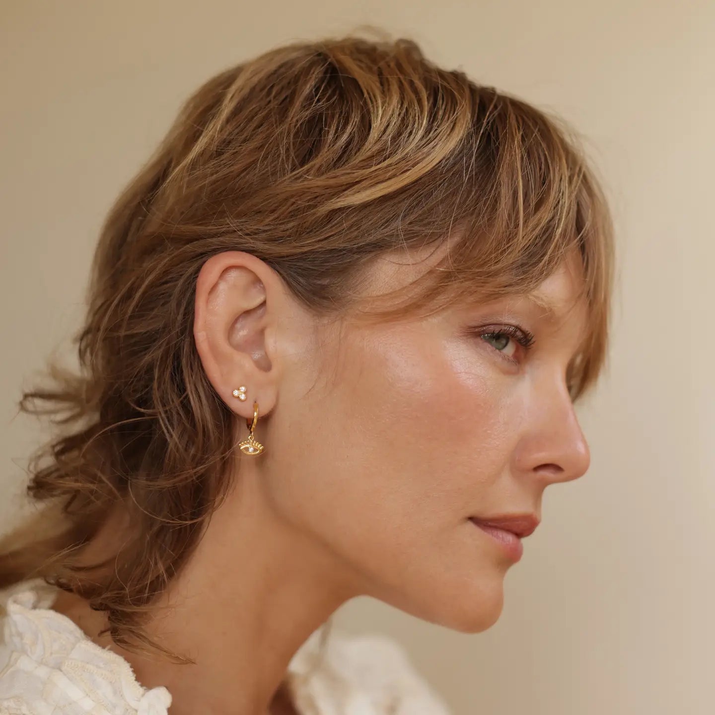 Crystal Triangle Stud Earring - Rivieratowel