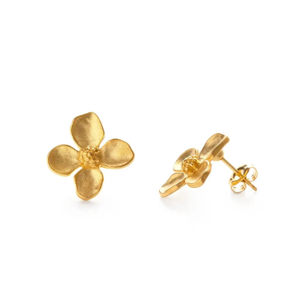 Dogwood Flower Stud Earrings - Rivieratowel