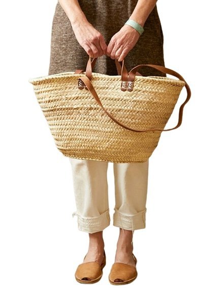 Double Strap Market Basket - Dark - Rivieratowel