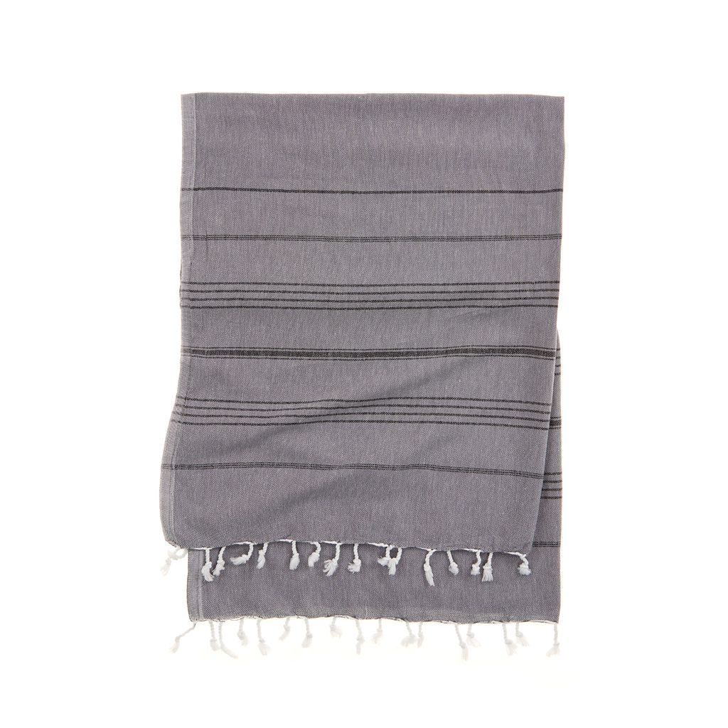 Essential III - Double Color Stripe Turkish Towel - Rivieratowel