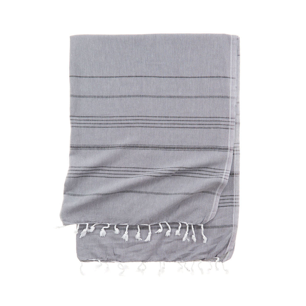 Essential III - Double Color Stripe Turkish Towel - Rivieratowel