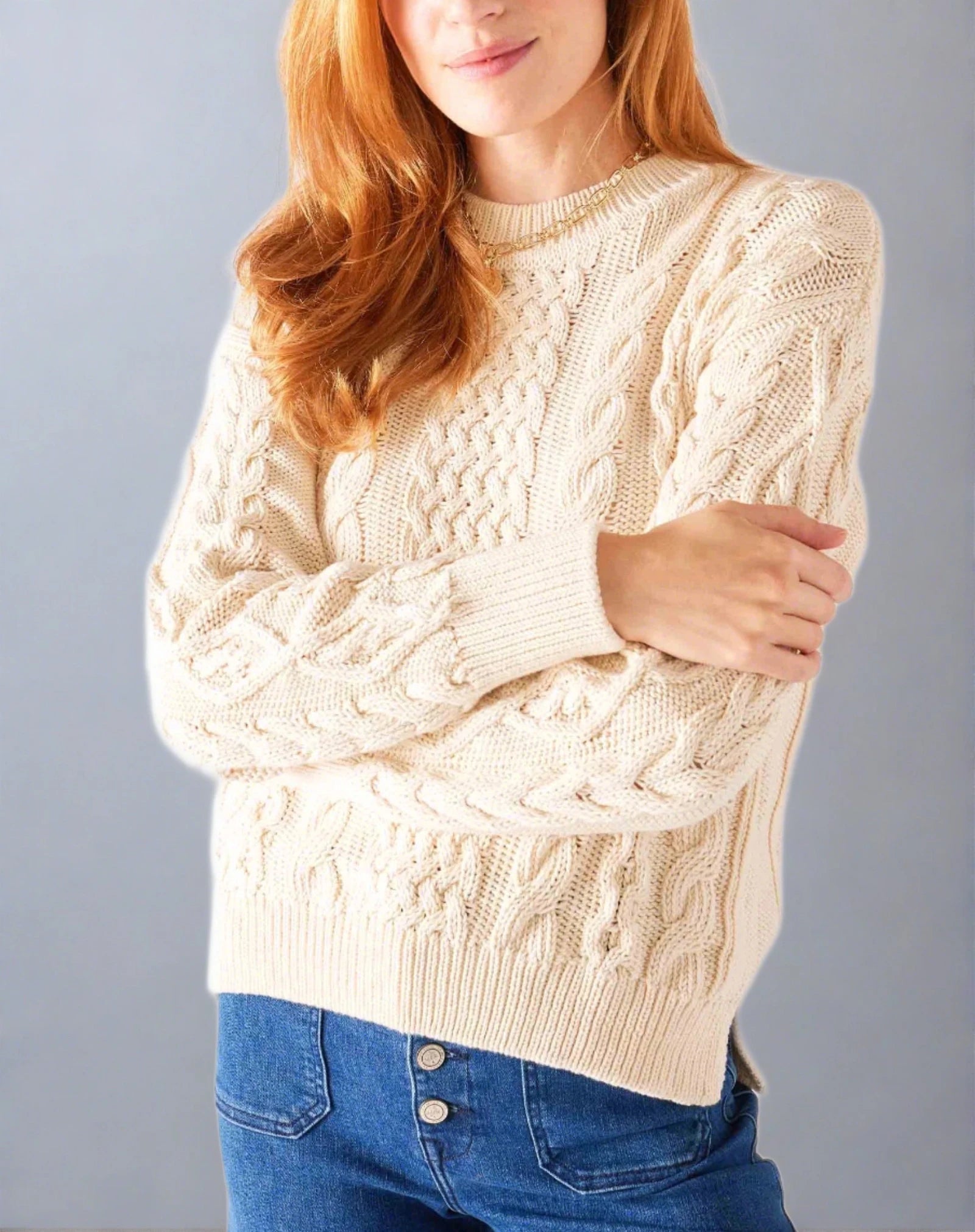 Fisherman Crewneck Pullover - Rivieratowel