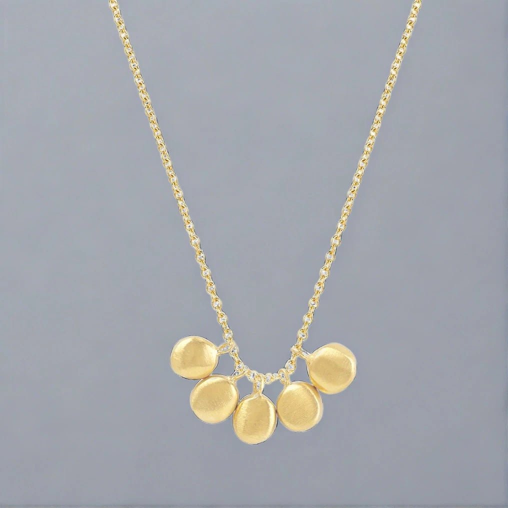 Five Tiny Discs Necklace - Rivieratowel