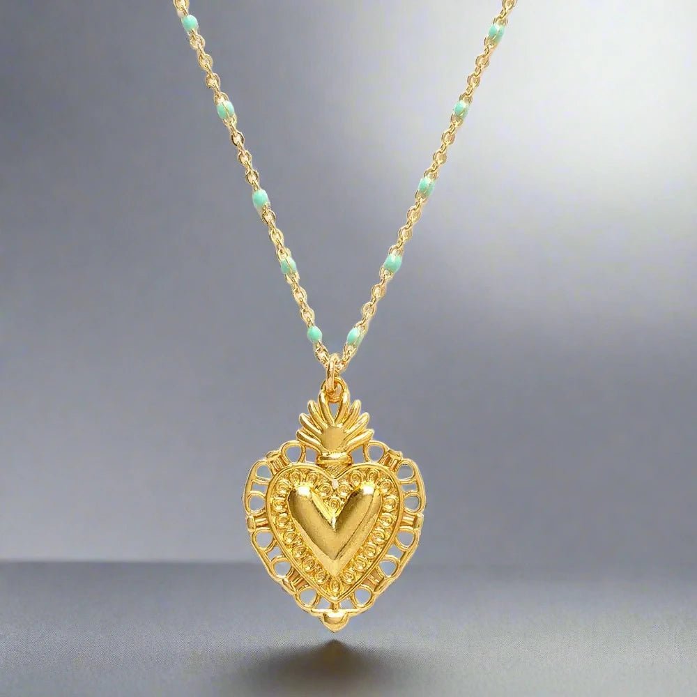 Flame of Love Necklace - Rivieratowel