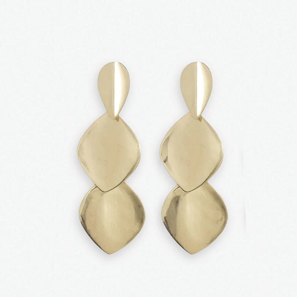 Flora Triple Leaf Earrings - Rivieratowel