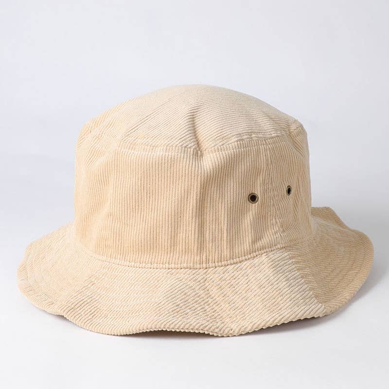 Foldable Corduroy Bucket Hat - Rivieratowel