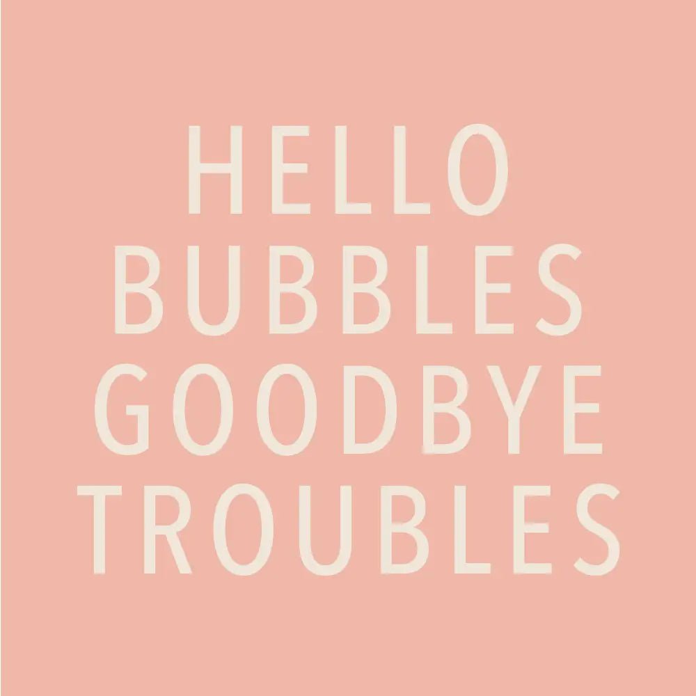 Funny Cocktail Napkins - Hello Bubbles - Rivieratowel