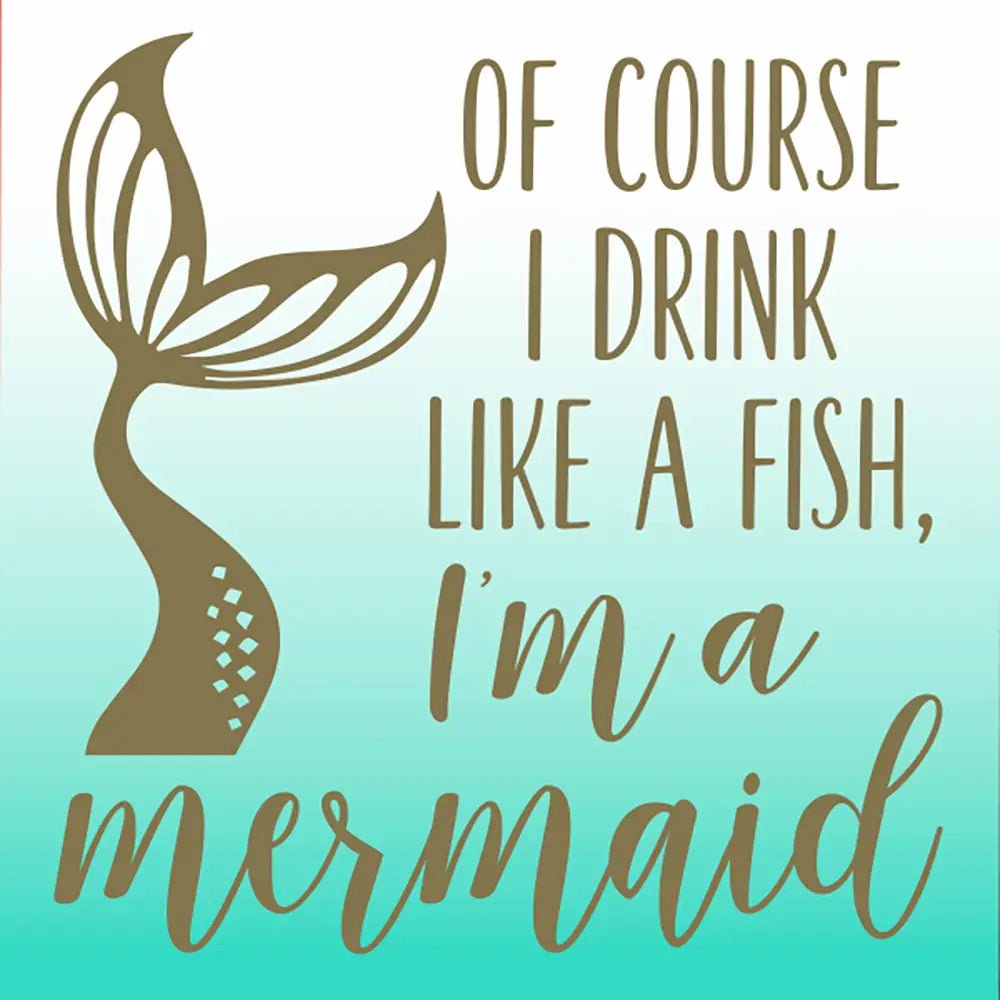 Funny Cocktail Napkins - I'm A Mermaid - Rivieratowel