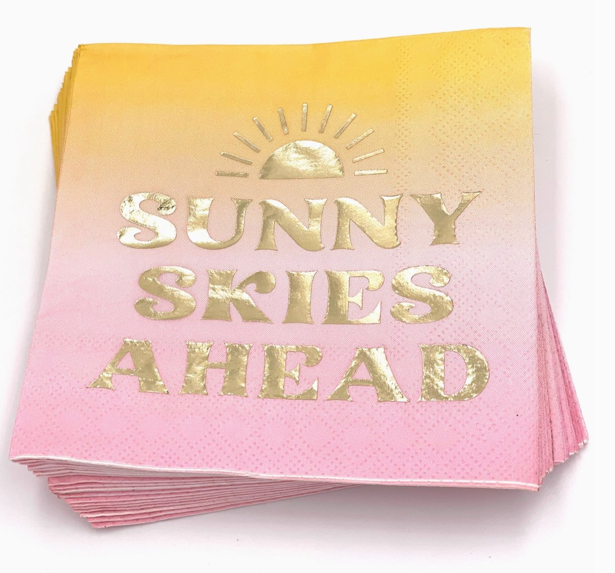 Funny Cocktail Napkins - Sunny Skies Ahead - Rivieratowel