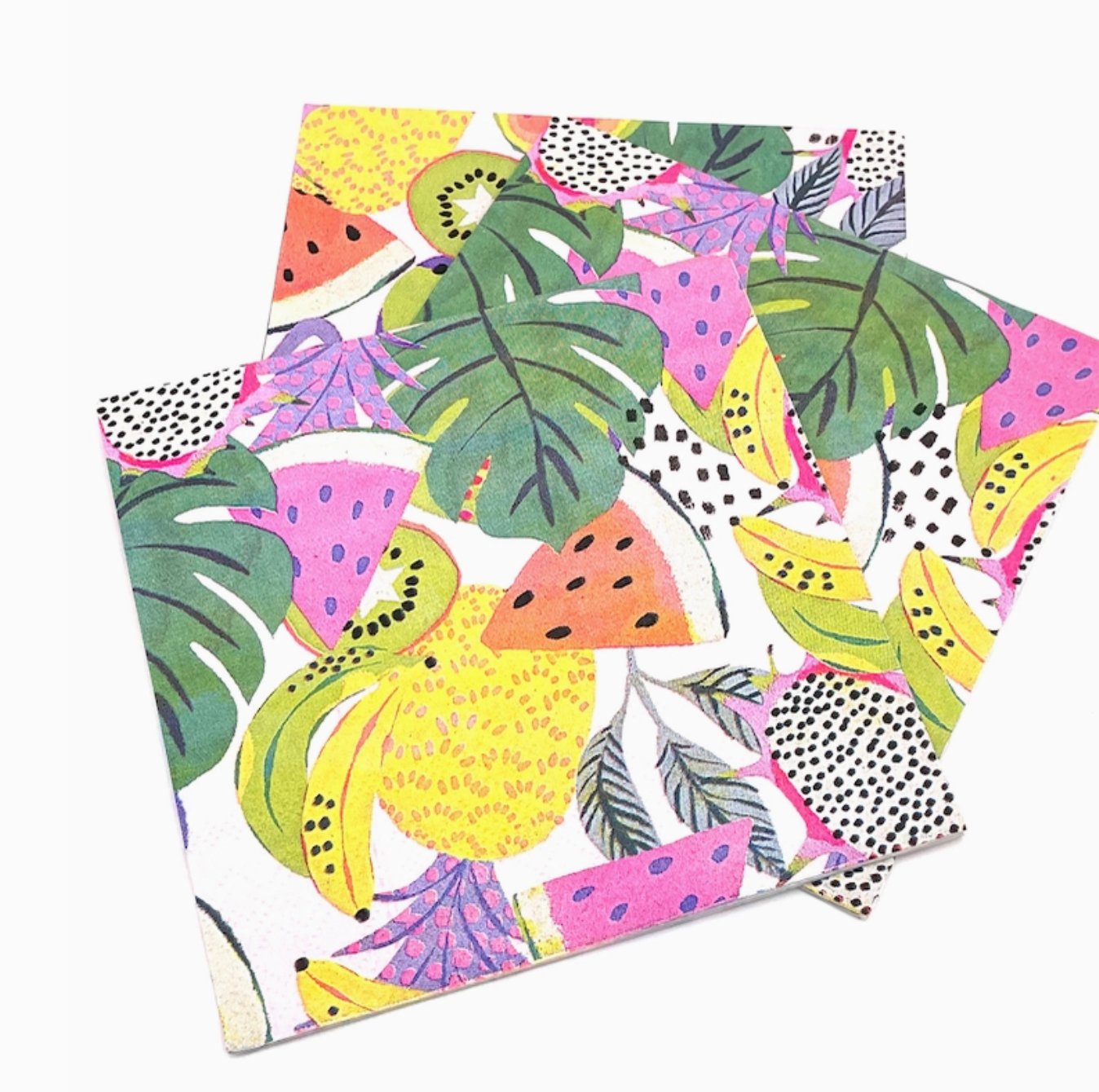 Funny Cocktail Napkins - Tropical Fruit - Rivieratowel