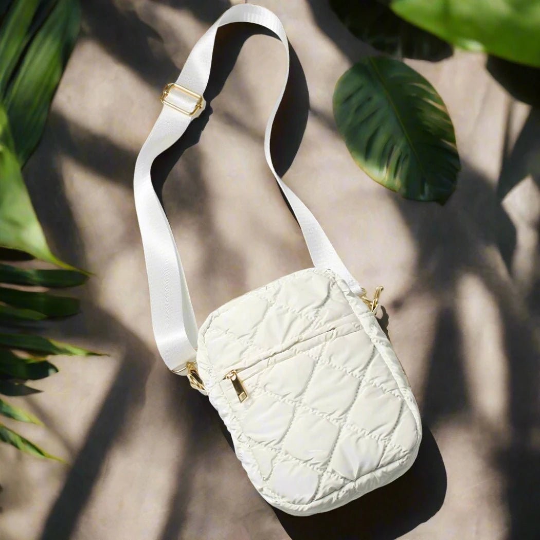 Glossy Puffy Mini Crossbody Bag - Rivieratowel