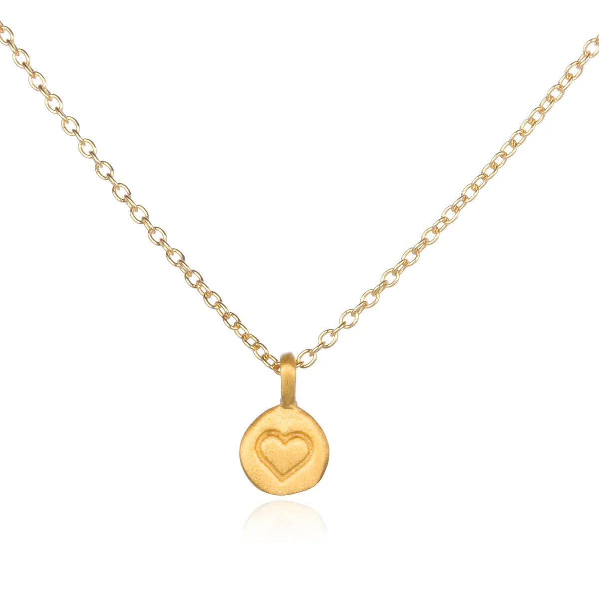 Gold Mini Heart Necklace - Rivieratowel