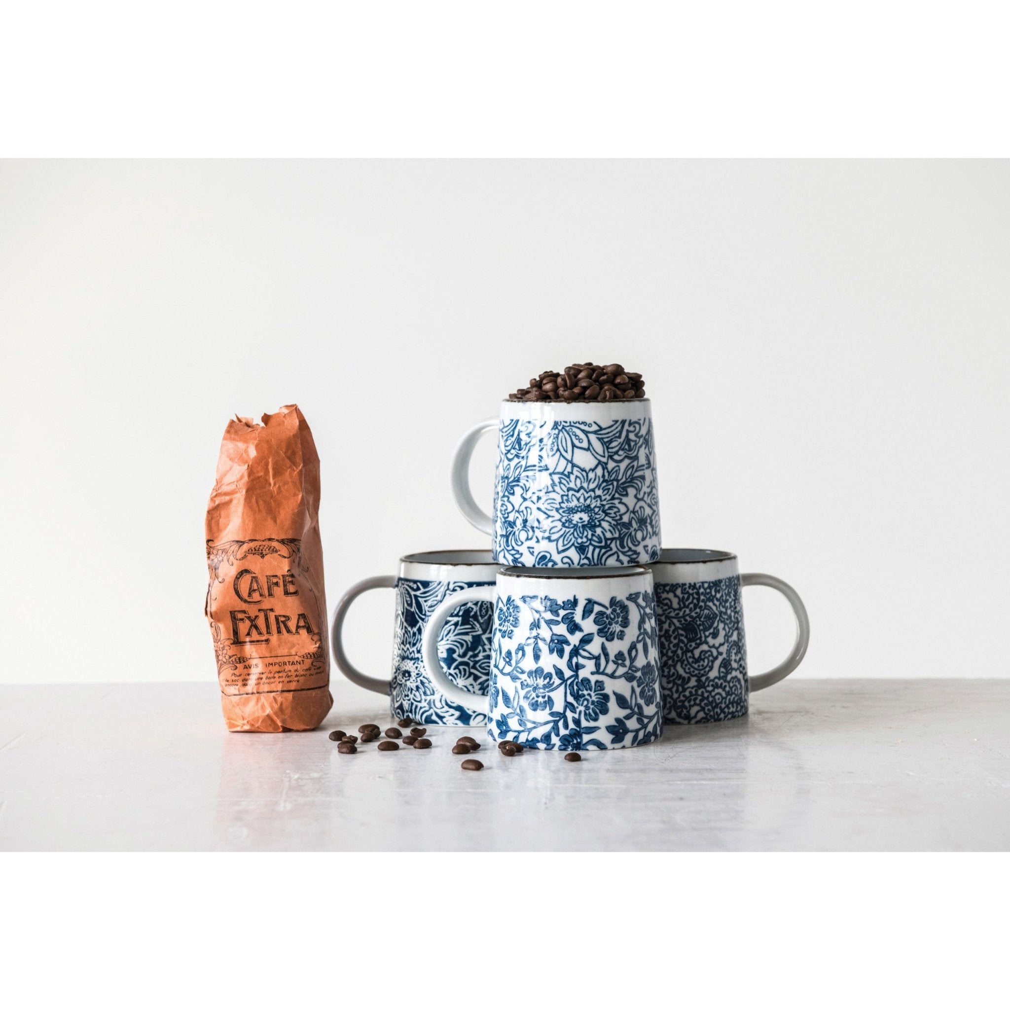 Hand - Stamped Mug - Rivieratowel
