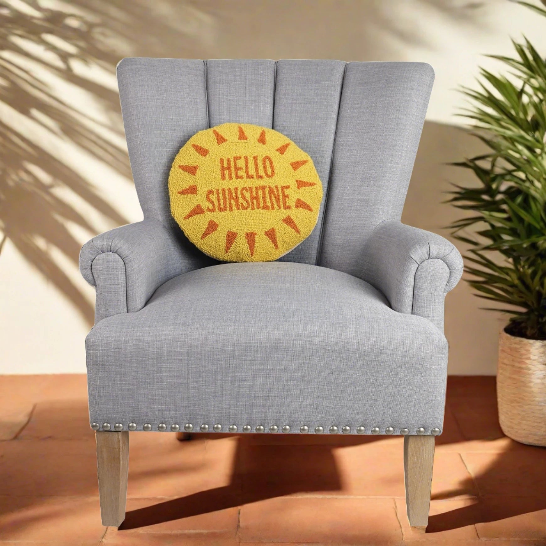Hello Sunshine - Circular Hook Pillow - Rivieratowel