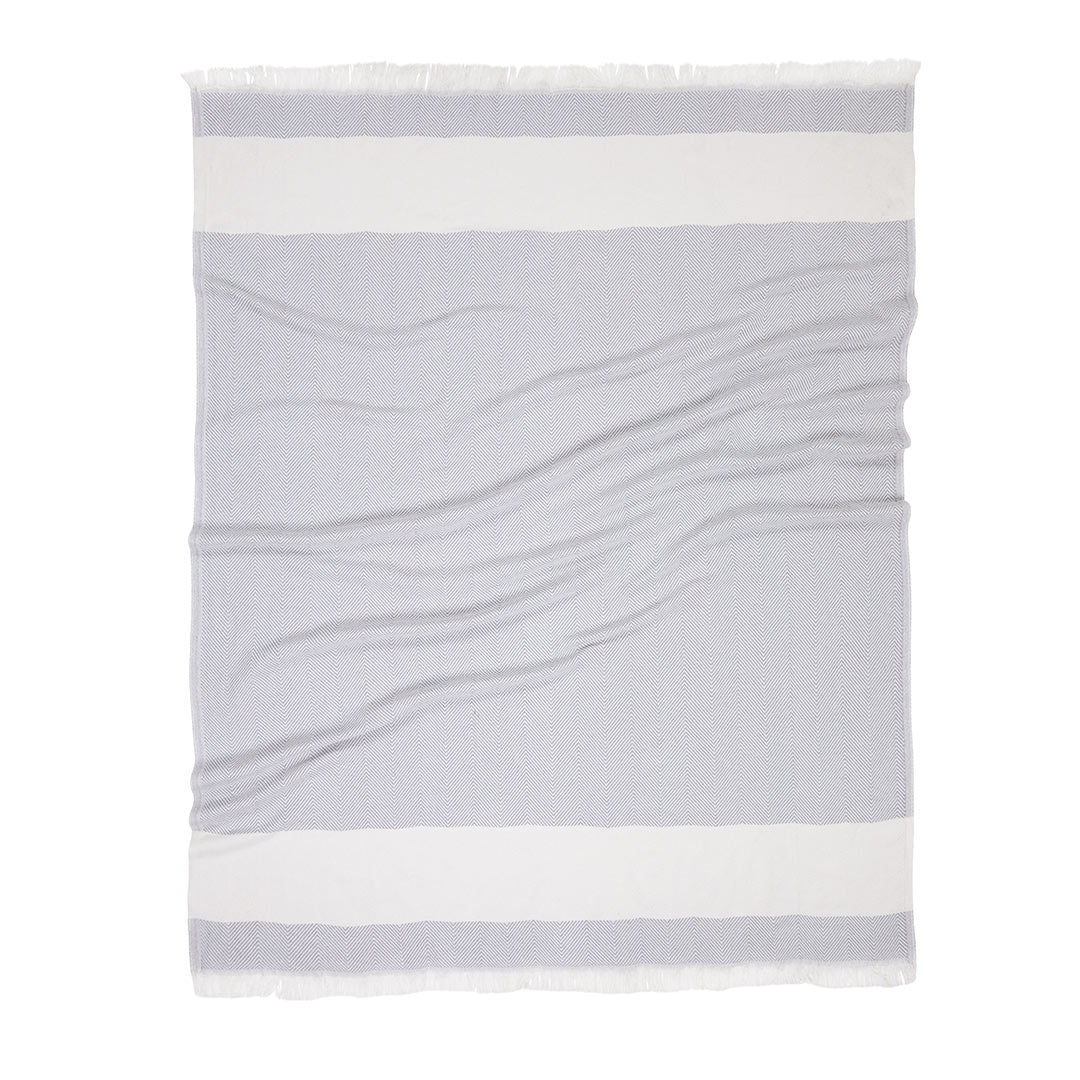 Herringbone Throw Blanket - Rivieratowel