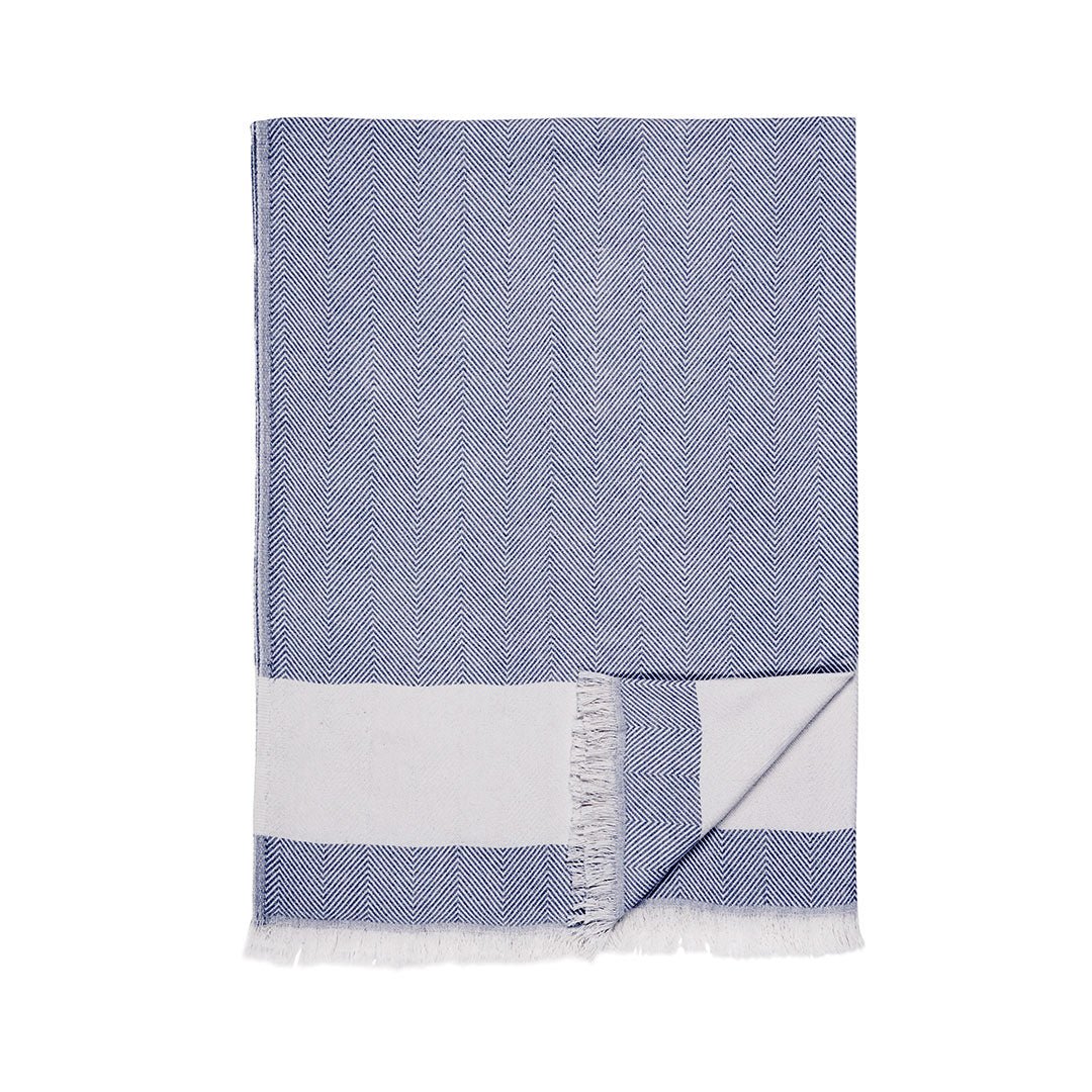 Herringbone Throw Blanket - Rivieratowel